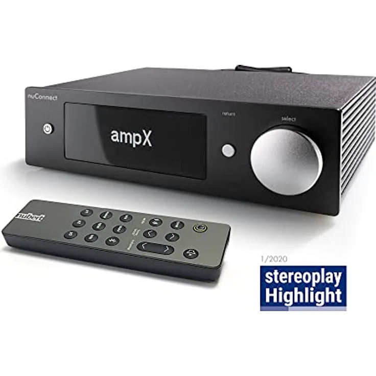Nubert nuConnect ampX | Schwarzer digitaler Vollverstärker | Wireless Connector für nuPro X | Stereoverstärker mit 2 x 130 W | Phonoverstärker MM/MC mit Bluetooth aptX HD | Verstärker mit USB DAC – Bild 4