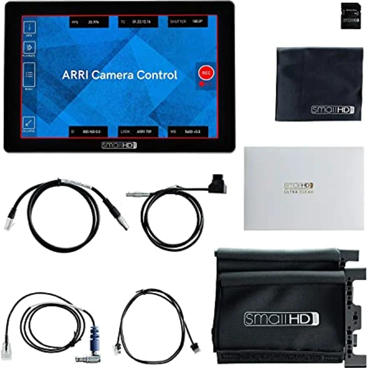 SmallHD Cine 7 Zoll IPS LCD Arri Kit mit Reinigungstuch, Sunhood und Screen Protector – Bild 1