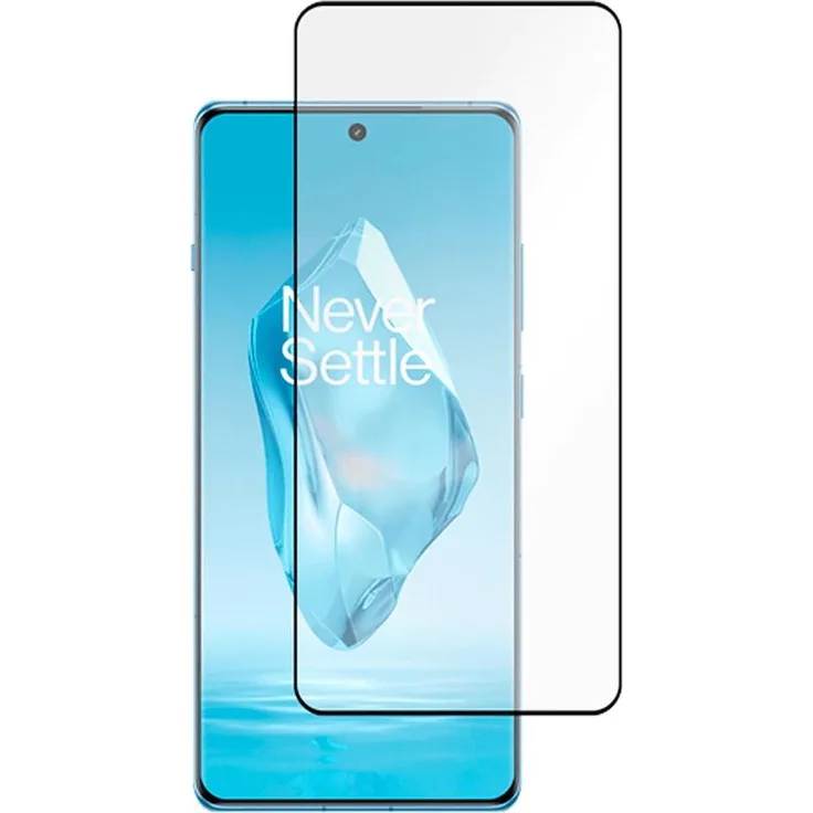 Just in Case Gehärtetes Glas Edge To Edge Displayschutzfolie für OnePlus 12R, Schwarz - Kratz- und bruchfester Schutz, vollständige Abdeckung, 1 Stück