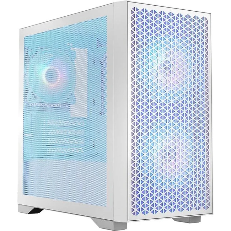 Logic DART PRO ARGB MINI USB-C PC-Gehäuse, Weiß, mit RGB-Beleuchtung und kompaktem Design