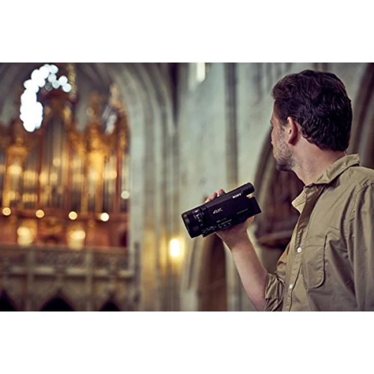 Sony FDR-AX700 4K HDR Ultra-HD-Camcorder (1 Zoll Exmor RS Stacked Sensor, 3,5“ Touch-Display, 4K HDR Aufnahme, Fast-Hybrid Autofokus mit 273 Fokuspunkten, 40-Fach Super-Slow-Motion) schwarz – Bild 3