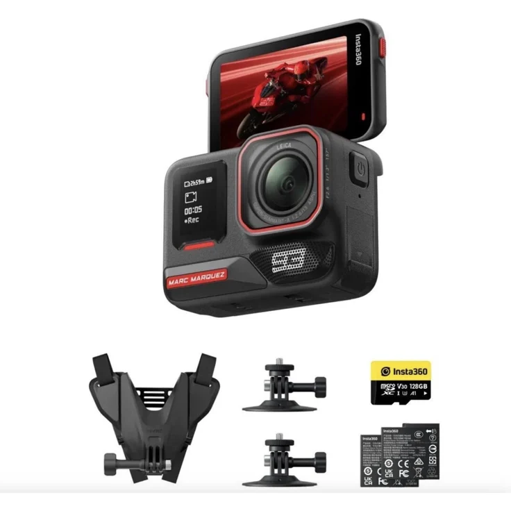 Insta360 Ace Pro 2 MM93 Edition, 8K Action Cam mit Bluetooth, WLAN, Leica-Optik und 1/1.3” Sensor, Schwarz