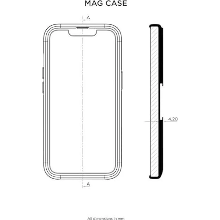 QUAD LOCK MAG Hülle für iPhone 12 Mini, schlankes und widerstandsfähiges TPU-Gehäuse mit schwarzem MAG-Ring, kompatibel mit Quad Lock Halterungen – Bild 3