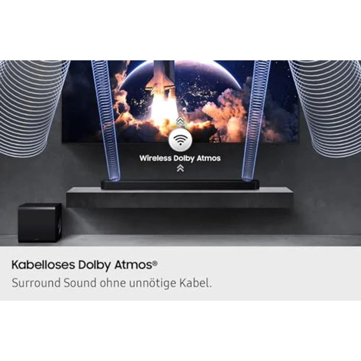 Samsung HW-Q810GF Q-Soundbar, 5.1.2-Kanal Soundbar mit kabellosem Dolby Atmos, DTS:X, Bluetooth, WLAN und SpaceFit Sound – Bild 7
