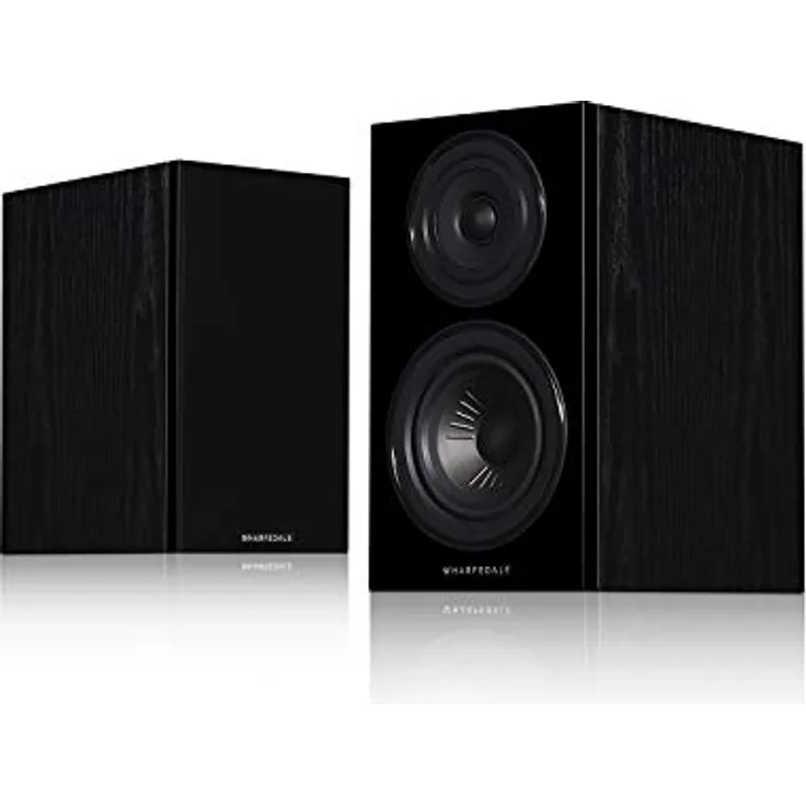 Wharfedale Diamond 12.0 Passive Regal-Lautsprecher, Schwarz, 2-Wege, Bassreflex, 60W