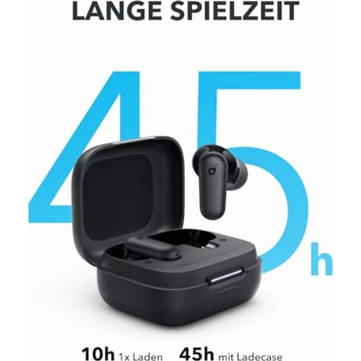 Anker Soundcore P30i Schwarz (ANC, 40 h), Kopfhörer mit adaptiver aktiver Geräuschunterdrückung und lange Akkulaufzeit – Bild 5