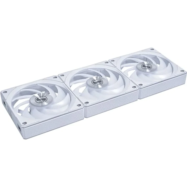 Lian Li UNI FAN CL Wireless, 3er-Pack 120mm Gehäuselüfter mit Dual-Zone-RGB-Beleuchtung, weiß – Bild 2
