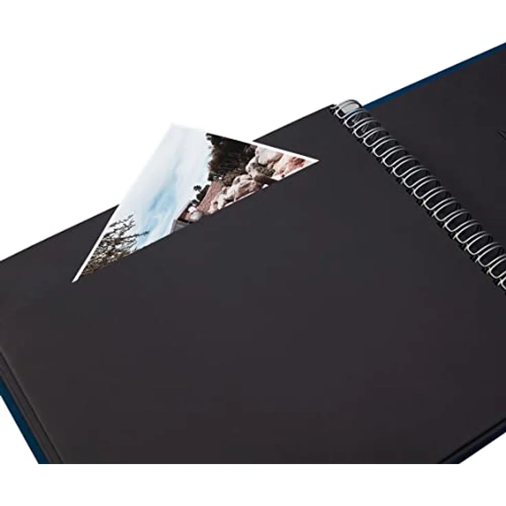 Semikolon 352965 Spiral Album Maxi Mucho – 34,5x30 cm – Fotoalbum, 90 Seiten schwarz, Fotobuch, black schwarz – Bild 3
