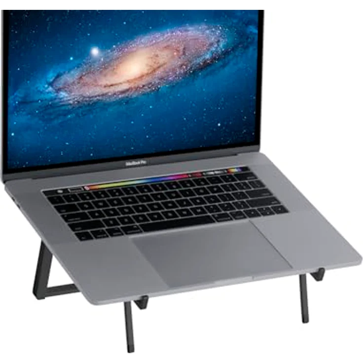 Rain Design MBAR FOLDABLE LAPTOP STAND, Tragbarer Klappständer aus Aluminium, 5,5 Zoll Höhenanpassung, inklusive schwarzer Tragetasche – Bild 5