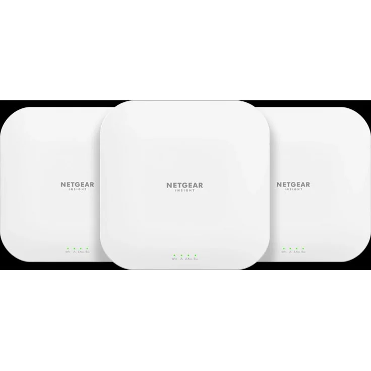 Netgear Wax620 3-Pack, WLAN 6 Access Point für kleine und mittlere Unternehmen, Cloud-gesteuerte Verwaltung, hohe Sicherheit