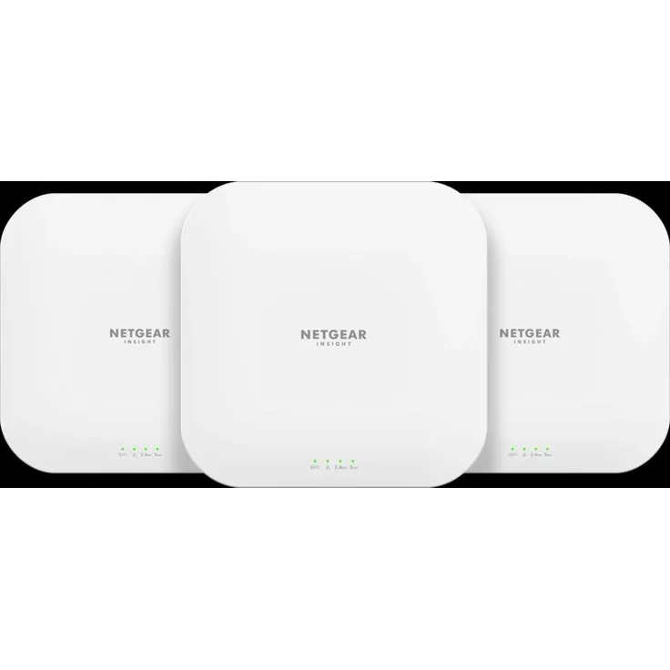 Netgear Wax620 3-Pack, WLAN 6 Access Point für kleine und mittlere Unternehmen, Cloud-gesteuerte Verwaltung, hohe Sicherheit
