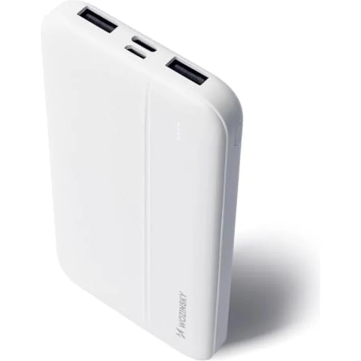 Wozinsky WPBWE1 Powerbank 10000mAh, 2 x USB, weiß, leicht und reisefreundlich mit Schutzfunktionen – Bild 3