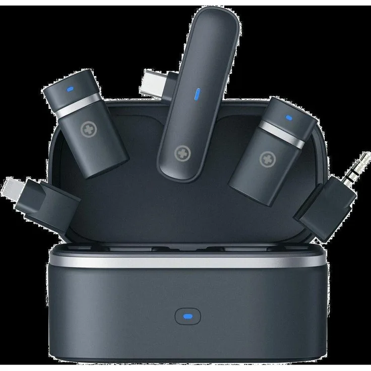 Plusonic PS-TDS9 Wireless Mikrofone Kit, USB Type-C/Lightning/3,5mm Klinke, WiFi-Mikrofon für vielseitige Anwendungen