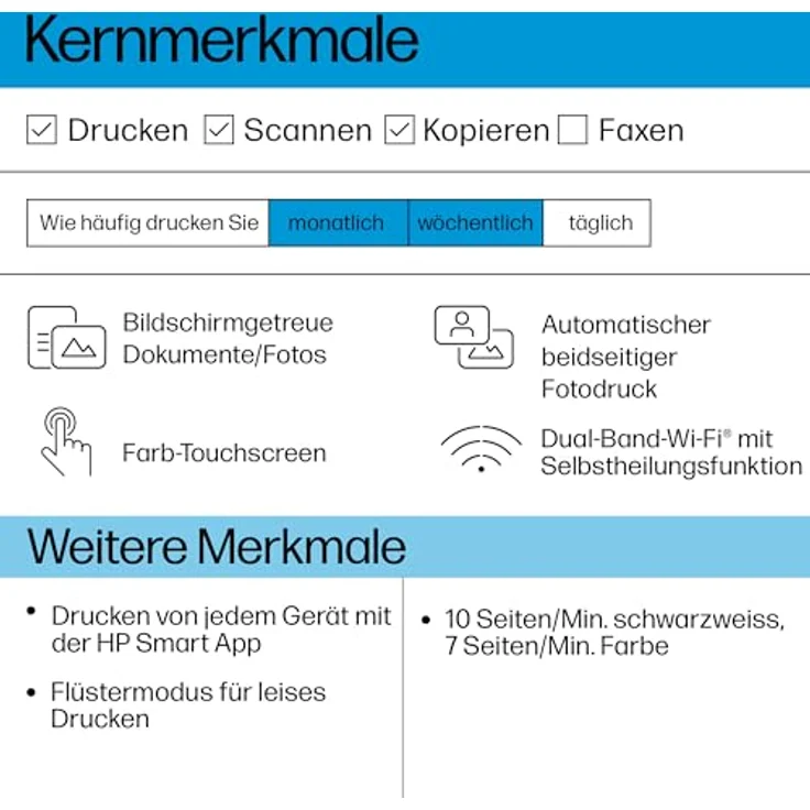 HP ENVY 6120e Multifunktionsdrucker, Wi-Fi, 6 Monate gratis Drucken mit HP Instant Ink, Beidseitiger Druck – Bild 2