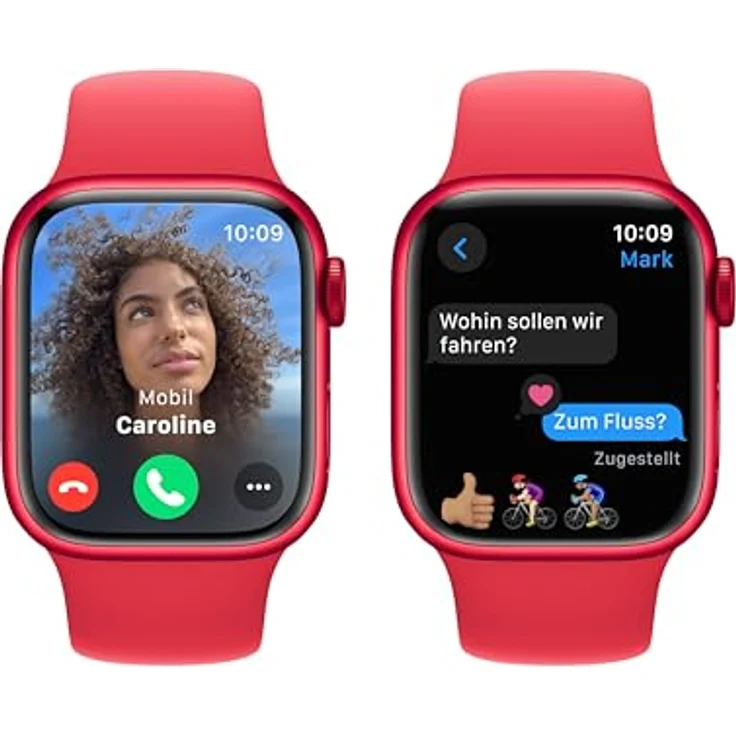 Apple Watch Series 9 GPS, 41 mm Aluminiumgehäuse (Product) RED, Sportarmband (Product) RED – M/L – Bild 4