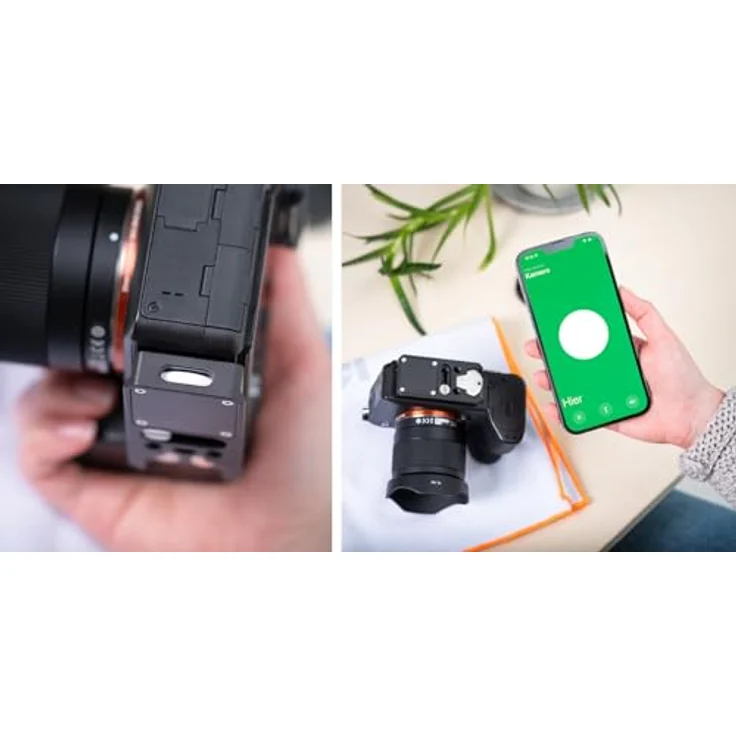 Rollei Schnellwechselplatte mit verstecktem AirTag-Fach - Sicherheit und Komfort für Ihre Kamera, mit Schnellmontage, verbesserte Signalreichweite und universeller Kompatibilität – Bild 5