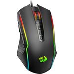 Redragon M910-K Gaming Maus, RGB, 8000 DPI, 9 programmierbare Tasten, ergonomisches Design für MMO/FPS/PC/Windows/Mac