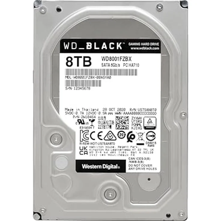 Western Digital WD Black WD8002FZWX 8TB – Bild 4