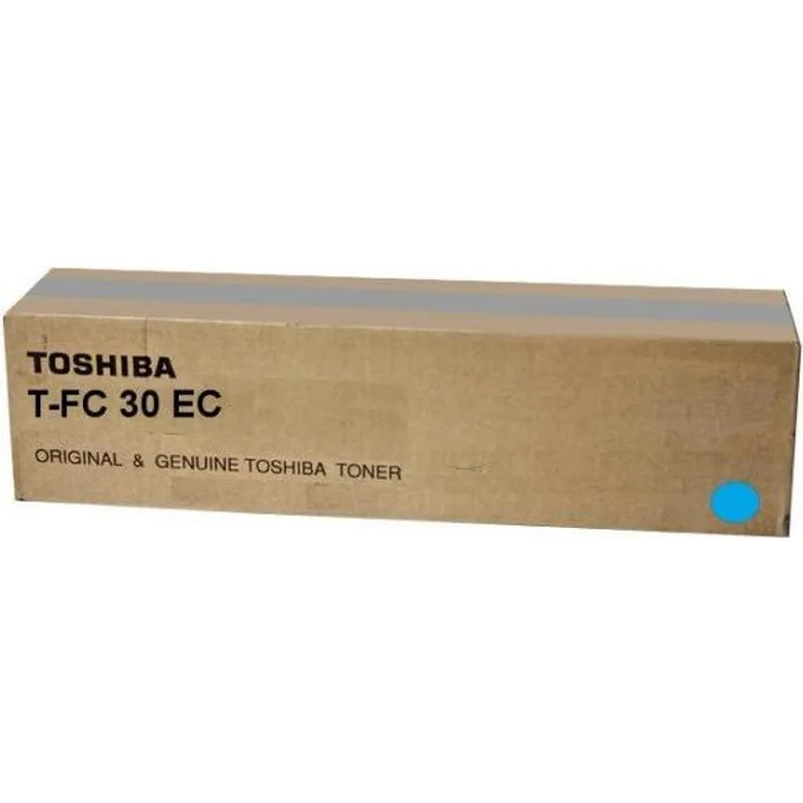 Toshiba TFC30C, Original-Toner für E-Studio Druckerserie, Cyan, hohe Seitenleistung bis 33.600 Seiten
