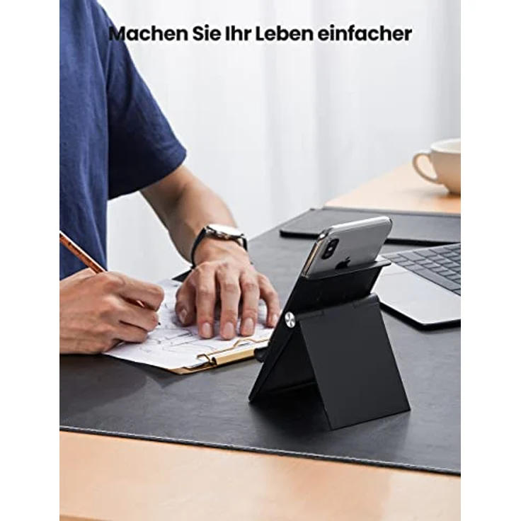 Ugreen LP247 Handy-Halterung Smartphone Halter 4.7-7.9-'-' Zoll Tisch Ständer Handystand Universal für Smartphones Schwarz – Bild 8