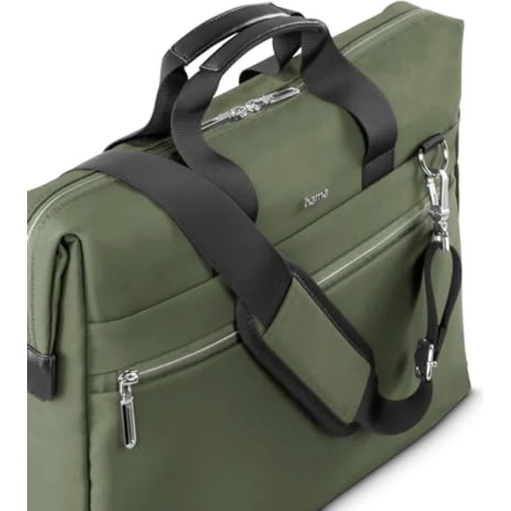 Hama Laptoptasche „Ultimate“ grün, für Laptops 40-41 cm, 15,6-16,2“, gepolstert, wasserabweisend, mit Tabletfach 11“, viele Fächer, Schultergurt, Trolleyschlaufe – Bild 10