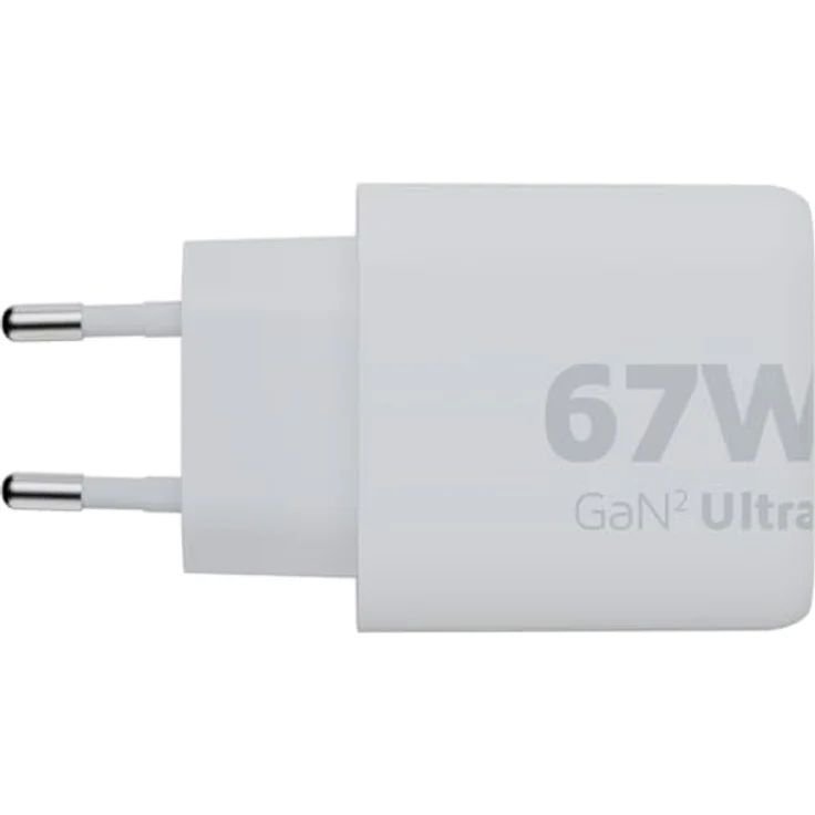 Xtorm 67W GaN2 Ultra Power Adapter, GaN-Technologie, USB-C und USB-A, Power Delivery, GRS recyceltes Plastik - Weiß - Preisvergleich – Bild 2