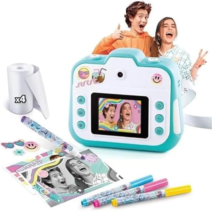 Canal Toys PHOTO CREATOR Instant Camera Summer Edition, Sofortbildkamera mit sofortiger Druckfunktion, benutzerfreundlichem Design für kreative Köpfe, bunt – Bild 7