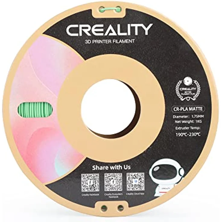 Creality PLA Filament 1.75 mm, 1000 g, Grün, Matte Oberfläche, hervorragende Bedruckbarkeit, umweltfreundlich und recycelbar – Bild 6