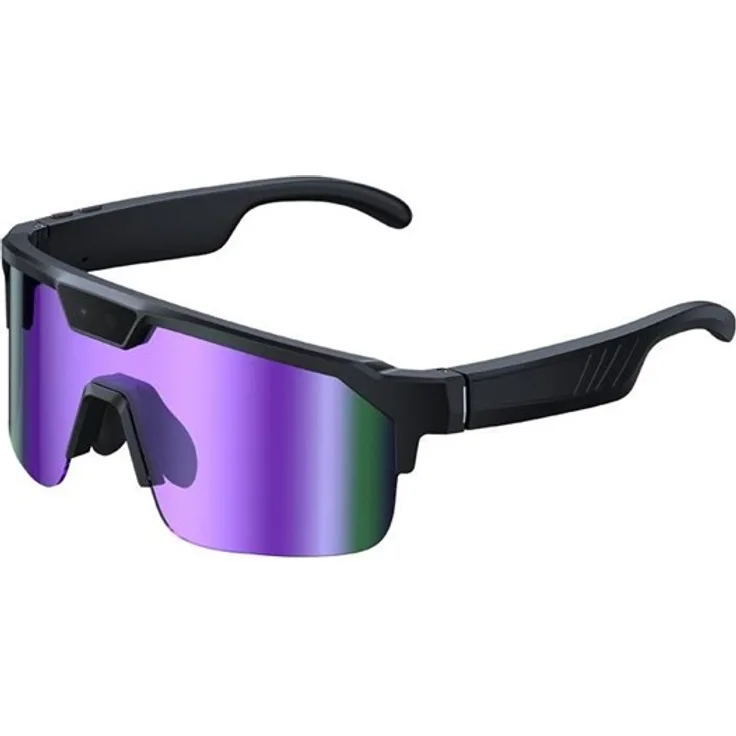 Zeblaze ZEBLAZE Q01, Lila Sport-Sonnenbrille mit 8 MP Kamera, KI-Unterstützung und Open-Ear-3D-Audio