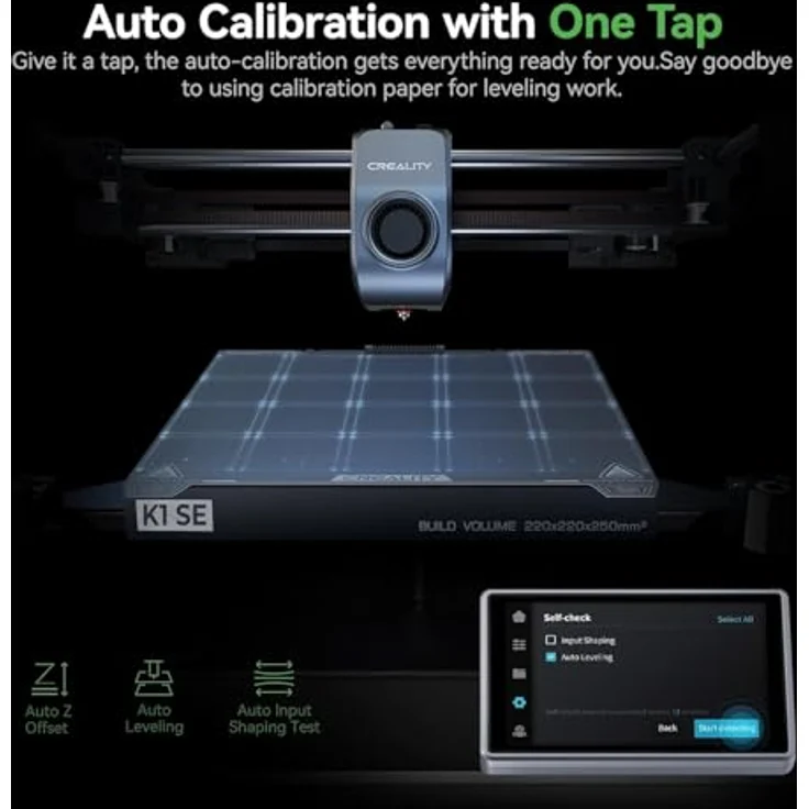 Creality K1 SE 3D-Drucker, schnelle CoreXY-Architektur, langlebige Tri-Metall-Düse, DIY-freundlich – Bild 7