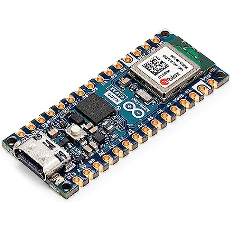 Arduino Nano ESP32 Without Headers [ABX00092] – ESP32-S3, USB-C, WLAN, Bluetooth, HID-Unterstützung, MicroPython-kompatibel