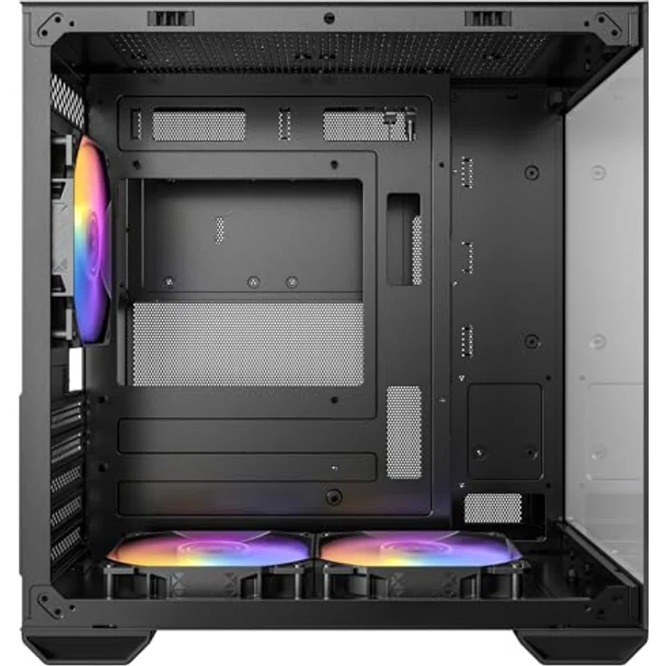 Antec CX60M ARGB Mini Tower Gehäuse, Micro-ATX, gehärtetes Glas, schwarz, mit optimiertem Airflow und Unterstützung für Flüssigkeitskühlung – Bild 8