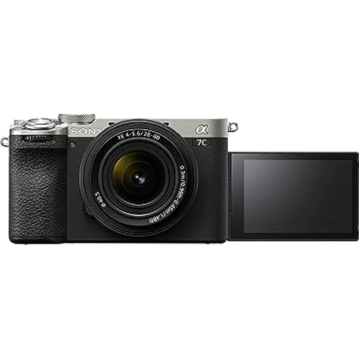 Sony Alpha 7C II | Spiegellose Vollformatkamera mit SEL2860 Zoom Objektiv (28-60 mm, F4–5.6, kompakt, 33 MP, Echtzeit-Autofokus, 10 BPS, 4K Video, neigbarer LCD-Touchscreen) Silber – Bild 3