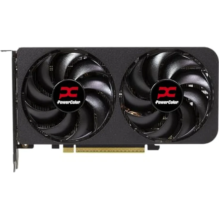PowerColor Reaper AMD Radeon RX 9060 XT, Grafikkarte mit 8GB GDDR6, 1x HDMI 2.1b, 2x DisplayPort 2.1a, 500W Systemleistung – Bild 2