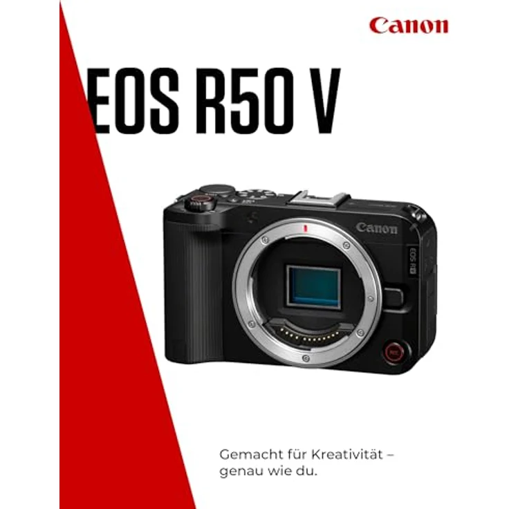 Canon EOS R50 V – Vlog-Kamera (Gehäuse) | 4K-Qualität, APS-C-Sensor, Canon RF-Objektive | Bluetooth-fähig – Bild 2