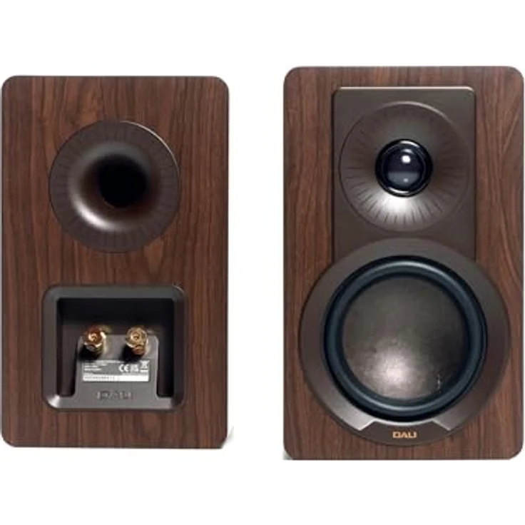 DALI KUPID Premium-Kompakt-Passiv-HiFi-Regallautsprecher, 2-Wege-Design mit 4,5-Zoll-Tieftöner und 1-Zoll-Hochtöner, inklusive Wandhalterung (Paar) – Dunkles Walnuss – Bild 3
