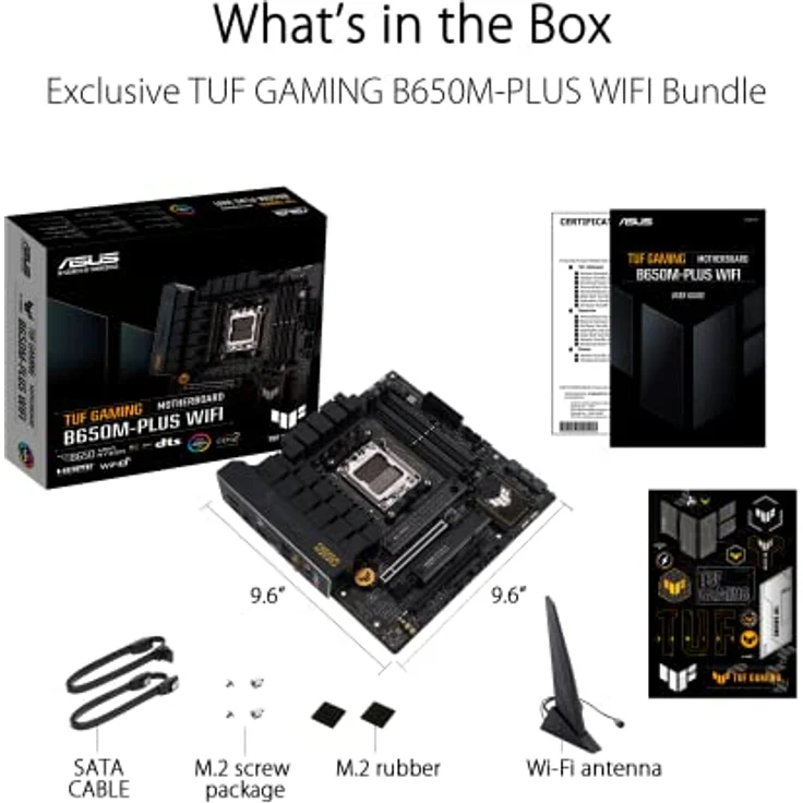 ASUS TUF GAMING B650M-PLUS WIFI Mainboard Sockel AMD AM5 – Bild 2
