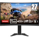 Lenovo G27qc-30 Gaming Monitor, 27 Zoll QHD, 165Hz, 1ms, AMD FreeSync, höhenverstellbar, schwarz