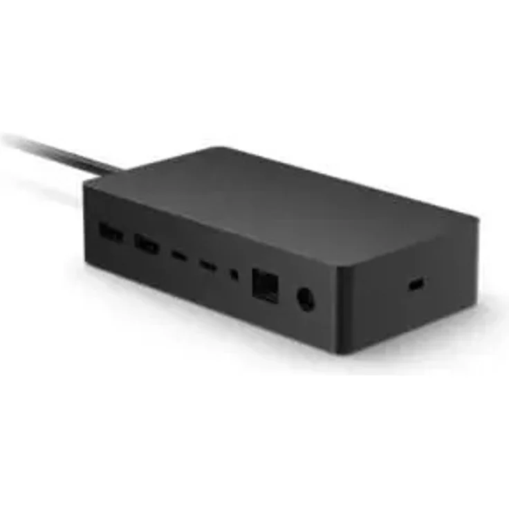 Microsoft Surface Dock 2, Laptop-Dockingstationen mit 199 Watt Netzteilanschluss, Schwarz