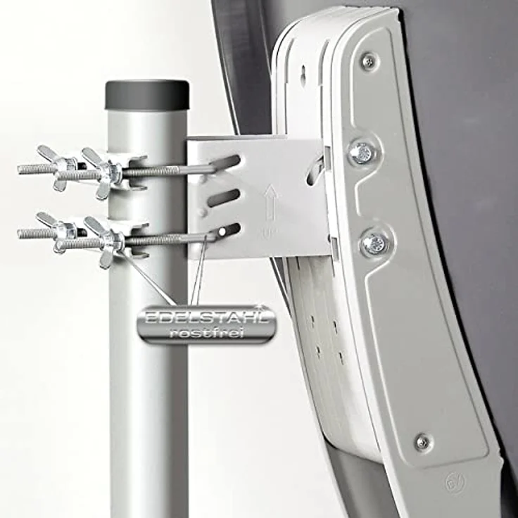 Fuba DAA 850 A Satanlage Set, Aluminium Satellitenschüssel anthrazit, HD | 3D | 4K, Deluxe Octo LNB, für 8 Teilnehmer – Bild 3