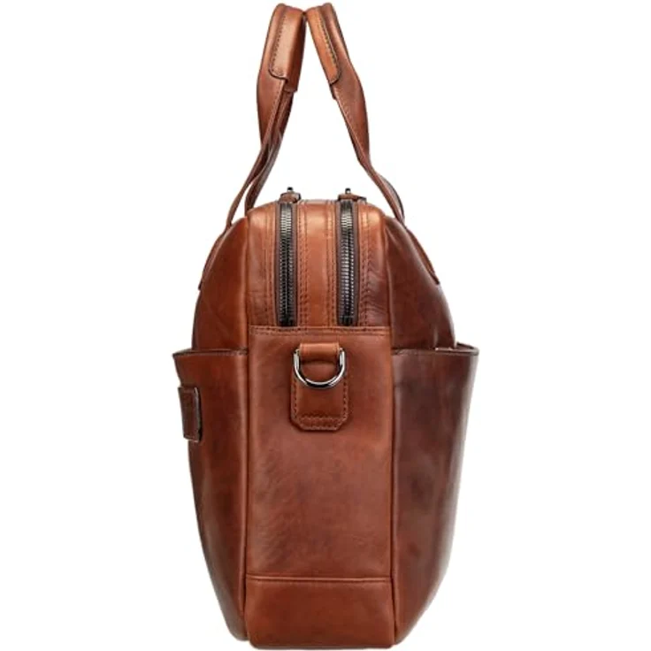 JOOP! Aktentasche Cerratano Pandion MHZ, Laptoptasche aus Leder, 40 x 28 x 10 cm, Coral, Herren – Bild 3