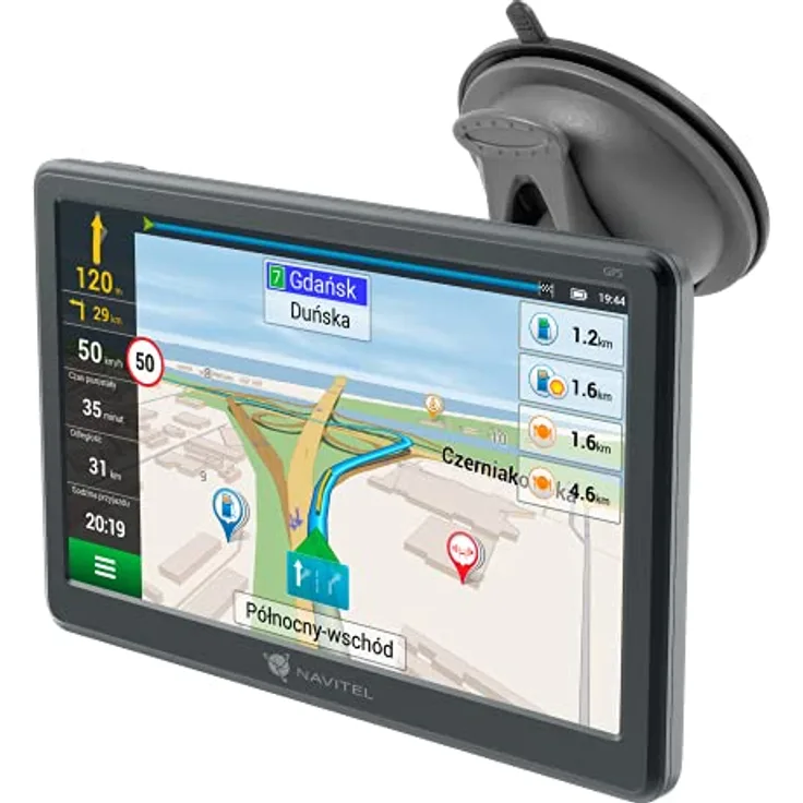 Navitel E707 Magnetic, 7 Zoll GPS-Navigation mit Blitzerwarnungen und MicroSD-Kartenslot bis 32 GB