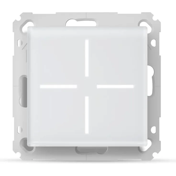 Homematic IP Funk Taster Funk Glastaster, elegantes Echtglas-Design mit 4 konfigurierbaren Tasten und Hintergrundbeleuchtung