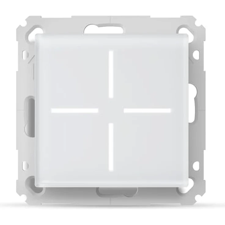 Homematic IP Funk Taster Funk Glastaster, elegantes Echtglas-Design mit 4 konfigurierbaren Tasten und Hintergrundbeleuchtung – Bild 1