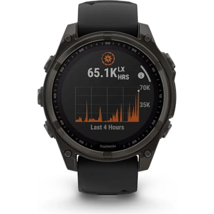 Garmin Fenix 8 Smartwatch, Multisport-GPS-Smartwatch mit großem Display, Schwarz – Bild 2