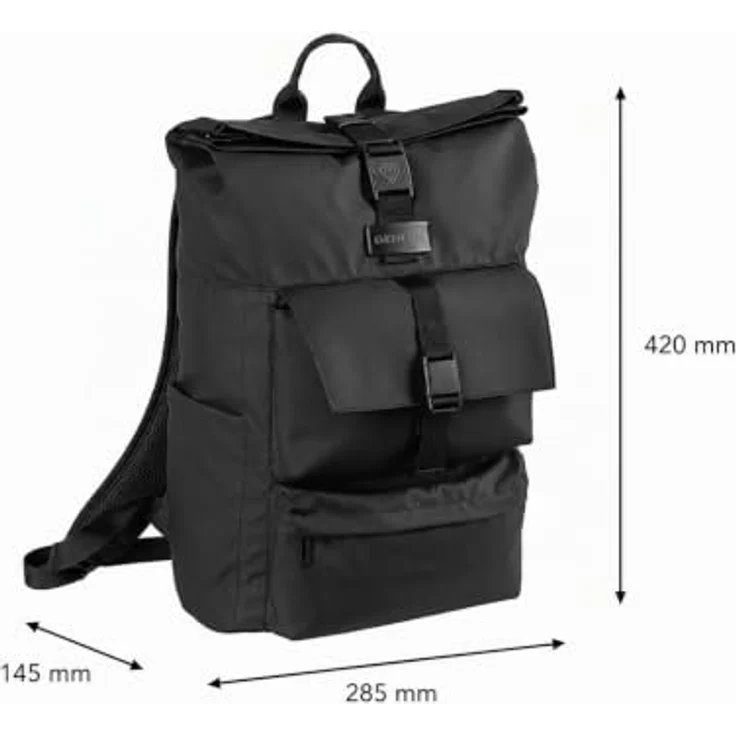 Genesis Pallad 320, Notebook-Rucksack für Laptops bis 40.6 cm (16 Zoll), Schwarz – Bild 2