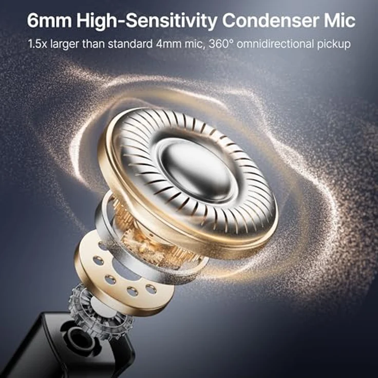 Boya Boyalink V2.0, Kabelloses Mikrofonset mit 48 kHz/24 Bit Sound, 300 m Reichweite, 30 Stunden Akkulaufzeit und drei Adaptern – Bild 3