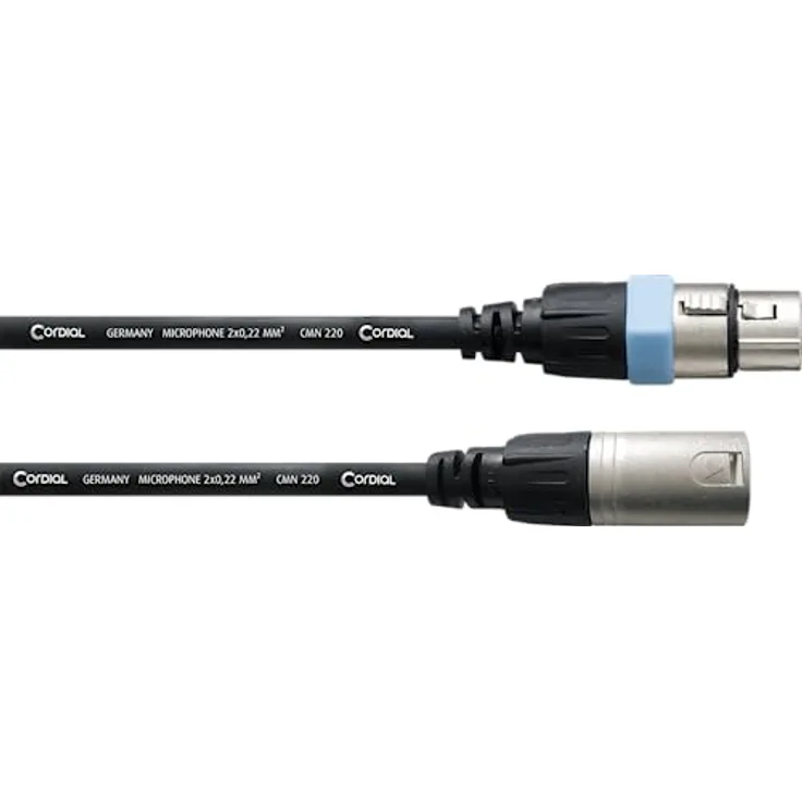 CORDIAL CABLES XLR-Mikrofonkabel 5 m MIKROPHONE-KABEL Essentials Symmetrisch Rean