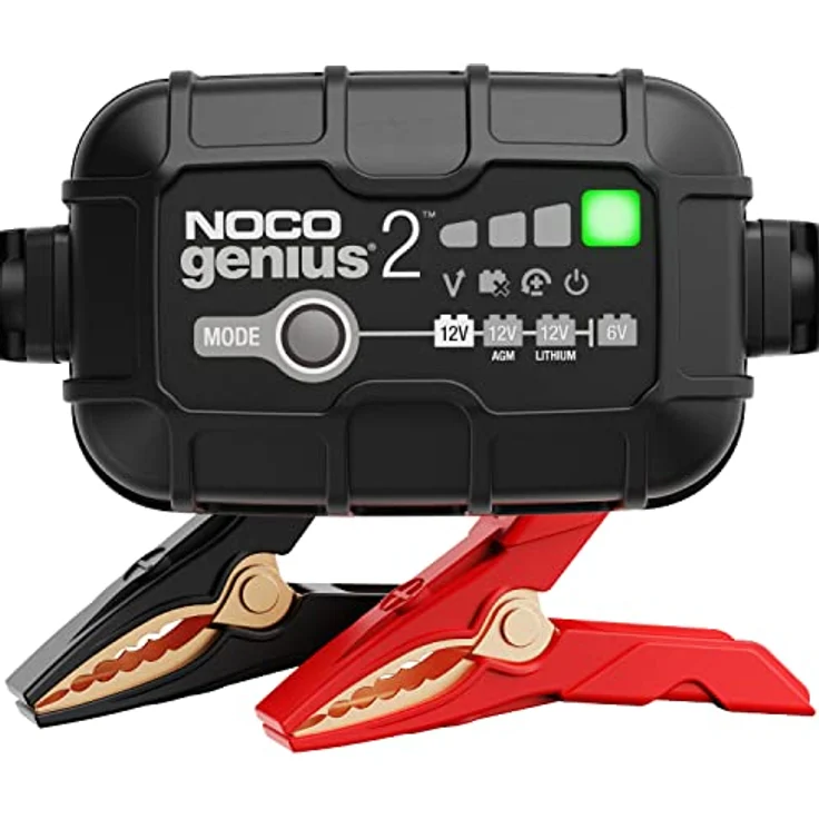 NOCO GENIUS2EU 2A Kfz-Ladegerät 6V/12V, intelligentes Ladegerät für Blei- und Lithium-Batterien, kompakt und effizient – Bild 1