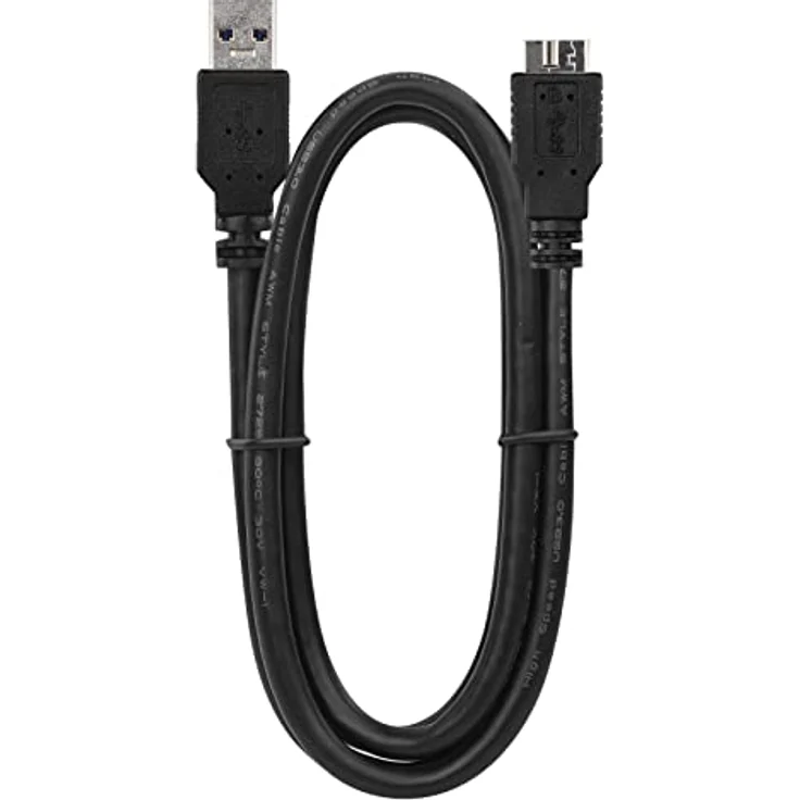 EMOS Festplattenkabel 3.0 Micro USB auf USB, 5 Gbit/s, 1m, schwarz – Bild 2
